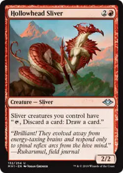 MTG - Hollowhead Sliver - Modern Horizons - NM, English Magic FLAT RATE SHIP - Image 1