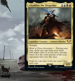 Abaddon the Despoiler Cascade Commander Deck EDH MTG Magic Ready-to-Play Grixis - Image 1
