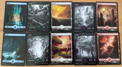 10 FULL ART Basic Lands deutsch Magic Karten MtG, Standardlander, 2 pro Farbe - Image 2
