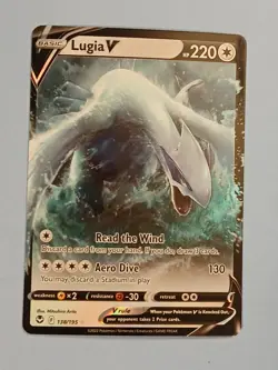 Pokemon Sword & Shield Silver Tempest Lugia V 138/195 Rare - Image 1