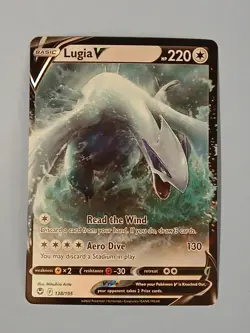 Pokemon Sword & Shield Silver Tempest Lugia V 138/195 Rare - Image 2