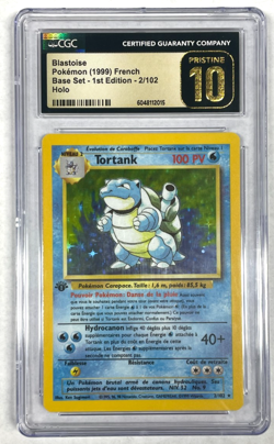 Blastoise Holo French CGC 10 Pristine POP 1 Pokemon (1999) 1st Ed. Base Set #2 - Image 1