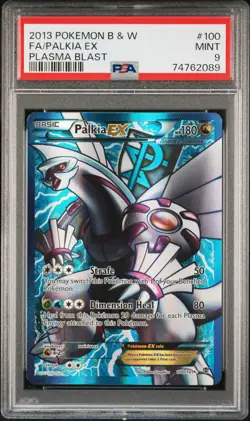 2013 Pokemon Black and White Plasma Blast Palkia Ex #100 PSA 9 - Image 1