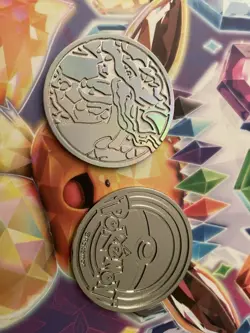 Mega Charizard X EX UPC Ultra Premium Collection Silver Metal Coin Pokemon (10x) - Image 1