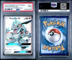 Rayquaza GX Shiny Promo Pokemon Hidden Fates 177a PSA 9 - Image 2