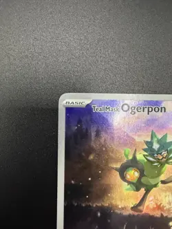 TEAL MASK OGERPON SVP123 SCARLET & VIOLET POKEMON ILLUSTRATION RARE PROMO NM - Image 3
