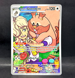 2025 POKEMON DESTINED RIVALS ARVEN'S GREEDENT 205/182 ILLUSTRATION RARE - Image 1