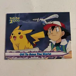 Off To Save The World 48 Topps Pokemon 2000 Movie - Image 1