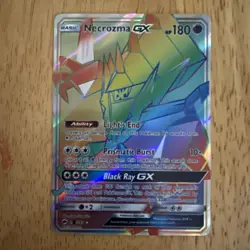 Pokemon TCG Necrozma GX Burning Shadows 153/147 Holo Secret Rainbow Rare - Image 1