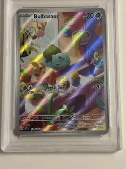 2024 POKEMON SCR EN-STELLAR CROWN ILLUSTRATION RARE #143 BULBASAUR PSA 10 - Image 2
