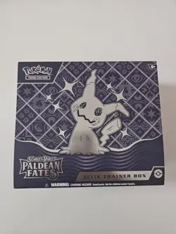 Empty Pokemon Paldean Fates Elite Trainer Box w accessories, One Random Pack - Image 1