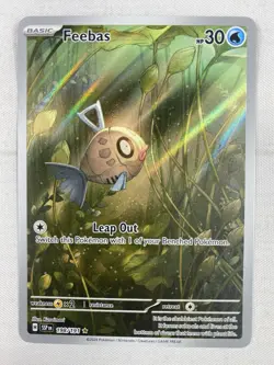 Feebas IR 198/191 SV08: Surging Sparks Illustration Rare Holo Pokemon TCG NM - Image 1
