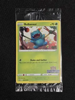 Pokemon TCG Bulbasaur (Arcanine & Greninja) Illustration Contest 2022 *Sealed* - Image 1