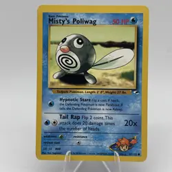 Pokemon Misty's Poliwag 87/132 Gym Heroes Unlimited WOTC Vintage NM - Image 1