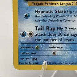 Pokemon Misty's Poliwag 87/132 Gym Heroes Unlimited WOTC Vintage NM - Image 4
