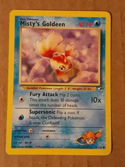 Pokemon Misty's Goldeen 85/132 Gym Heroes NM See Pictures - Image 1