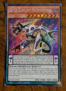 D/D Count Surveyor BLMM-EN041 1st Edition Near Mint Secret Rare Yu-Gi-Oh! - Image 1