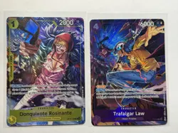 Rosinante & Trafalgar Law Illustration Box Volume 6 Promos OP12-108 & P-093 - Image 1