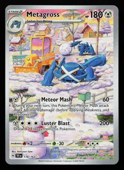 Metagross 178/162 Illustration Rare Temporal Forces Pokemon Card - Image 1