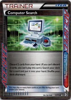 Computer Search - 137/149 - Pokemon Boundaries Crossed Black White Rare Card NM - Image 1