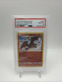 Pokemon TCG Radiant Charizard Crown Zenith Holo Card 020/159 PSA 10 - Image 1
