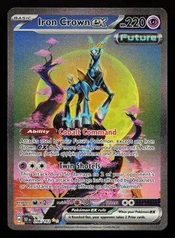 Iron Crown ex 206/162 Special Illustration Rare Temporal Forces Pokemon Card - Image 1