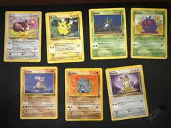1999 Pokemon Jungle Set - Common 7 Card Lot LP - Image 1