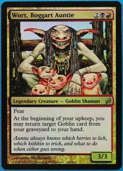 Wort, Boggart Auntie FOIL Lorwyn PLD Black Red Rare CARD (493872) ABUGames - Image 1