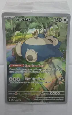 Pokemon TCG Snorlax #51 Scarlet & Violet 151 Promo Card Near Mint SEALED - Image 1