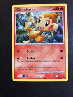 Chimchar 14/17 POP Series 6 Promo NON-HOLO Pokemon Card! Rare! - Image 1