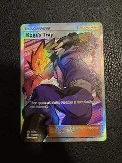 Koga's Trap Full Art Trainer 211/214 Sm-Unbroken Bonds Holo Card - Image 1