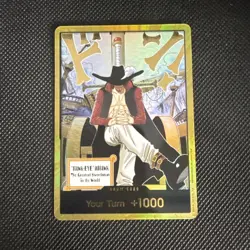 DON!! Card (Dracule Mihawk) (Gold) The Azure Sea's Seven Foil - Image 1
