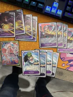 Bandai One Piece Card Game Black Purple Luffy Competitive deck, with alt art. - Image 2