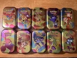 Pokemon 151 Mini Tin Set - Including all x10: Tins, Art Cards & Coins. NO PACKS* - Image 1