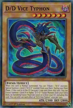 D/D Vice Typhon - COTD-EN017 - Common - 1st Edition Near Mint Yugioh Card - Image 1