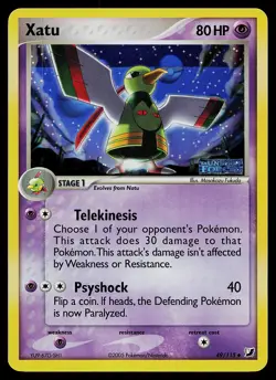 Pokemon Card - Xatu Unseen Forces 49/115 Uncommon Reverse Holo Stamped - Image 1