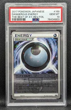 Pokemon Best of XY Dangerous Energy Reverse Foil 168/131 Card - GEM MINT PSA 10 - Image 1
