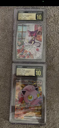 graded pokemon cards cgc pristine 10 2x cards - Image 1