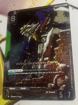 Gundam Card Game - Newtype Rising - Wing Gundam Zero - GD01-024 LR+ - Alt Art - Image 1