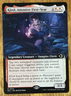 MTG: Lorwyn Eclipsed, Kirol, Attentive First-Year - Extended Art - Image 1