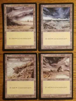 4x MTG Magic the Gathering Basic Land Plains Set LP/NM - Image 1