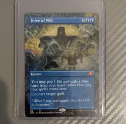 Force of Will (Borderless) Dominaria Remastered Regular - Image 1