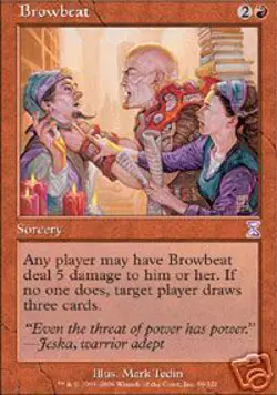 MTG 4X ** BROWBEAT FOIL ** X4 Time Spiral Judgment - Image 1