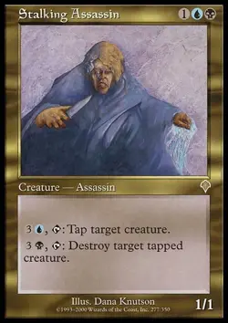 1x Stalking Assassin - Foil Light Play, English Invasion MTG Magic - Image 1