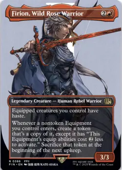 Firion, Wild Rose Warrior BORDERLESS Final Fantasy Magic MTG NM - Image 1