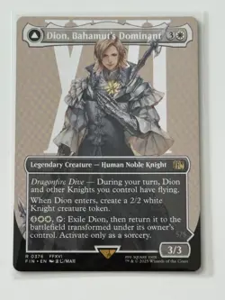 Dion Bahamut's Dominant - Borderless - 376 - Final Fantasy - NM/M - In hand! - Image 1