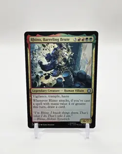 Rhino, Barreling Brute Uncommon Magic The Gathering TCG Marvel's Spider-Man 140 - Image 1