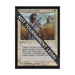 WOTC MtG International Ed. Swords to Plowshares (U) NM - Image 1