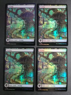 Swamp 0281 (X4 Foil) Land MTG Lorwyn Eclipsed - Image 1