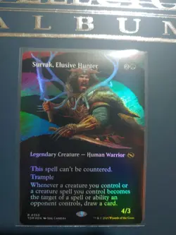 Surrak, Elusive Hunter (Borderless) Tarkir: Dragonstorm Foil - Image 1